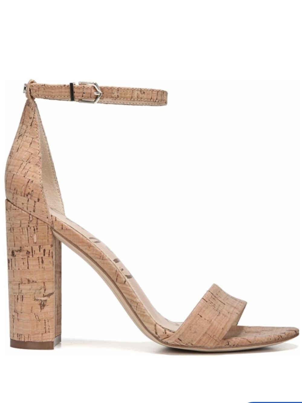 Like New Sam Edelman Yaro Cork Block Heel Sandals | Neutral Heels
